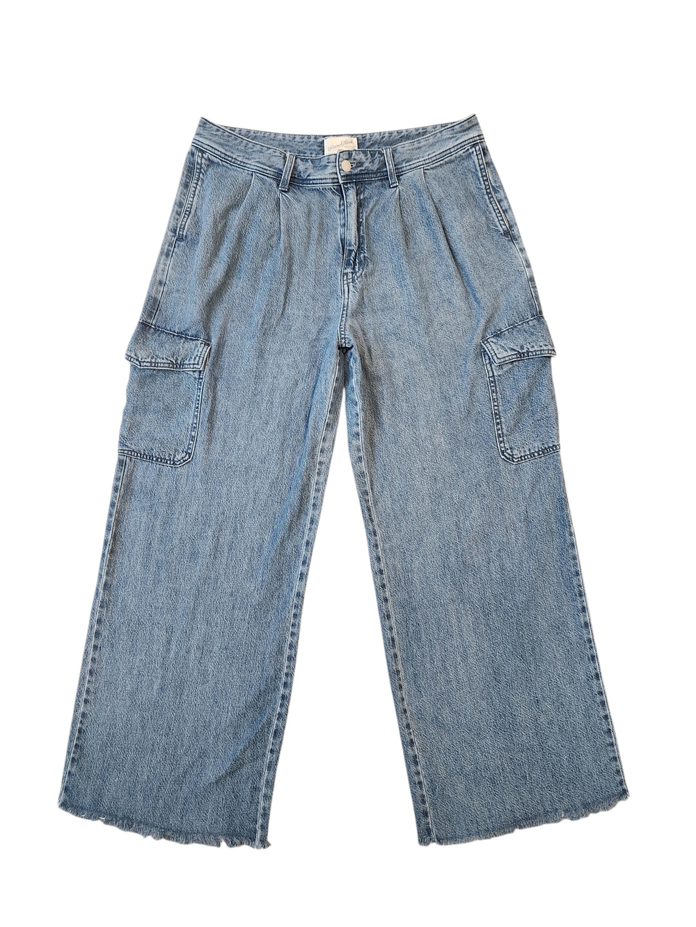 Wide-Leg Cargo Trouser Jeans